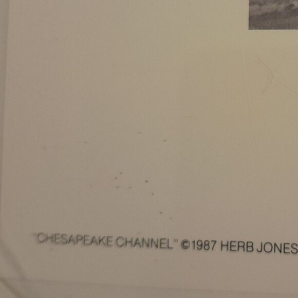 Herb Jones Lithograph "Chesapeake Channel" - Picture 3 of 6